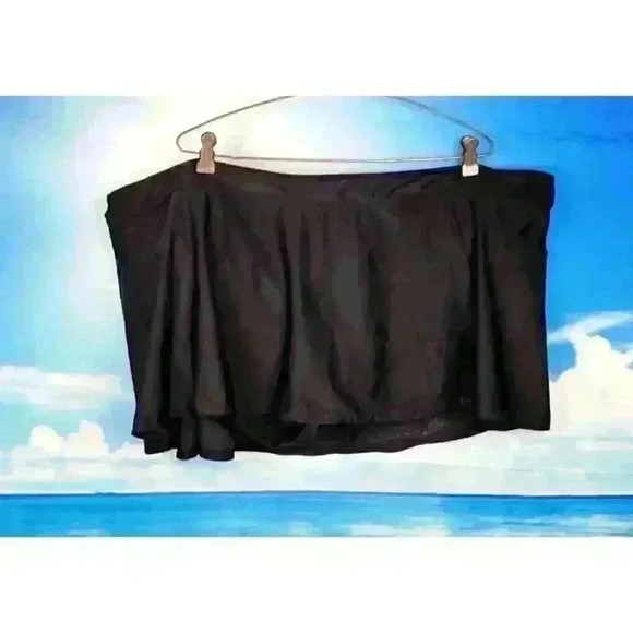 NWT TIME & TRU Woman BLACK Swim Bathing Suit SKORT Tennis Activewear size 3x - Picture 1 of 4